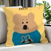 Animal Quokka Cushion Cover Cushion Cover Set 4Pcs 50X50 45X45 40X40 Pillowcase Decorative Sofa Home Decor