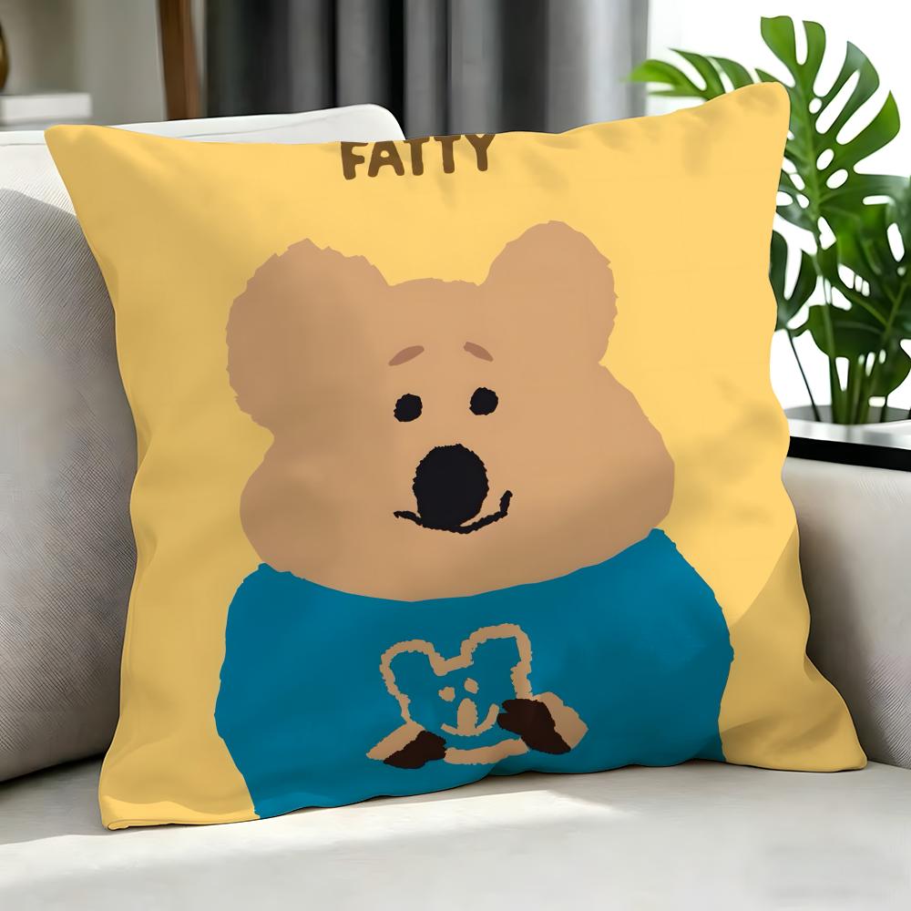 Animal Quokka Cushion Cover Cushion Cover Set 4Pcs 50X50 45X45 40X40 Pillowcase Decorative Sofa Home Decor