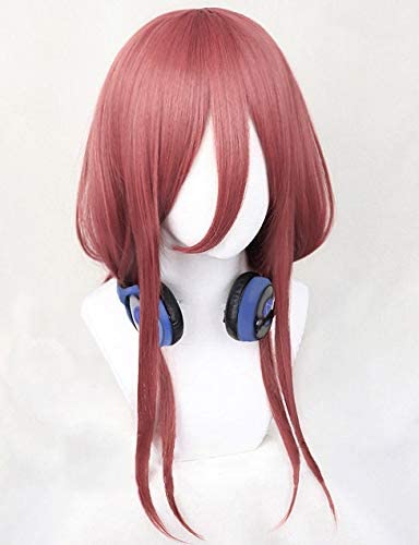 [Milky Time] The Quintessential Quintuplets Nakano Ichika, Nino Miku, Yotsuba Itsuki Cosplay Set with Wig, Halloween (M, Miku Set)