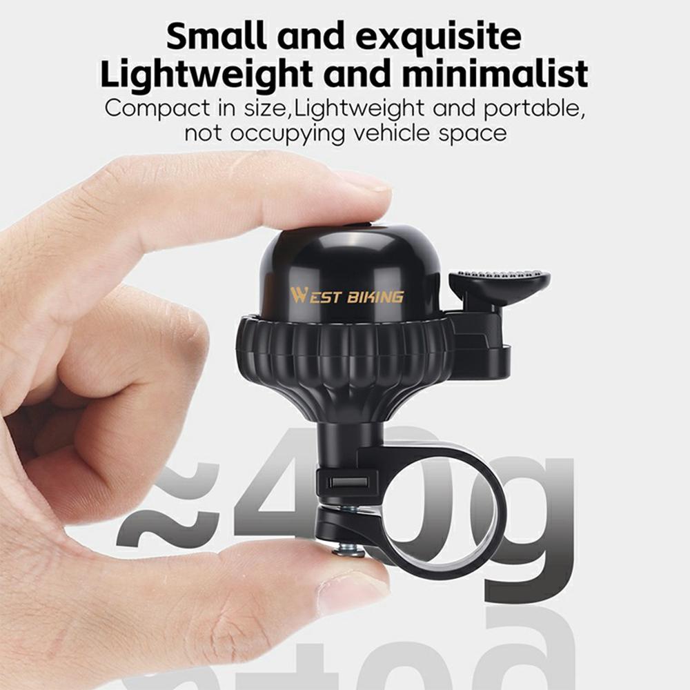 WEST BIKING YP0706068 Vintage Bicycle Copper Bell Waterproof Cycling Safety Alert for Mountain Bike