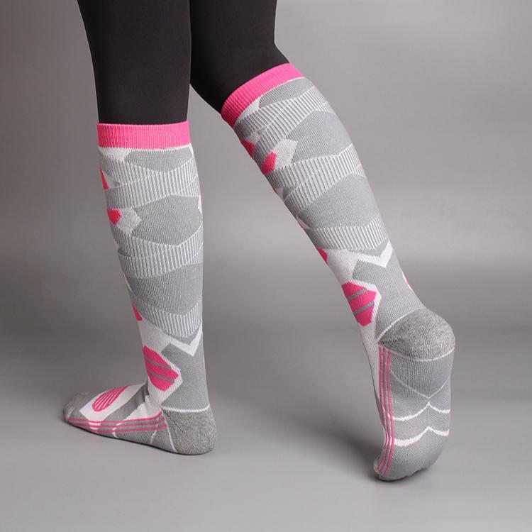 1 Pair New Women Winter Warm Ski Socks Thickened Breathable Compression Socks Thermal High Elastic Long Stockings