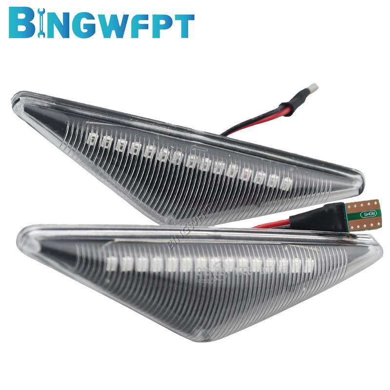 Turn Signal Light 2X BINGWFPT Side Marker Sequential Lamp Indicator Blink For Ford Focus MK1 1998-2004 For Mondeo MK3 2000-2007