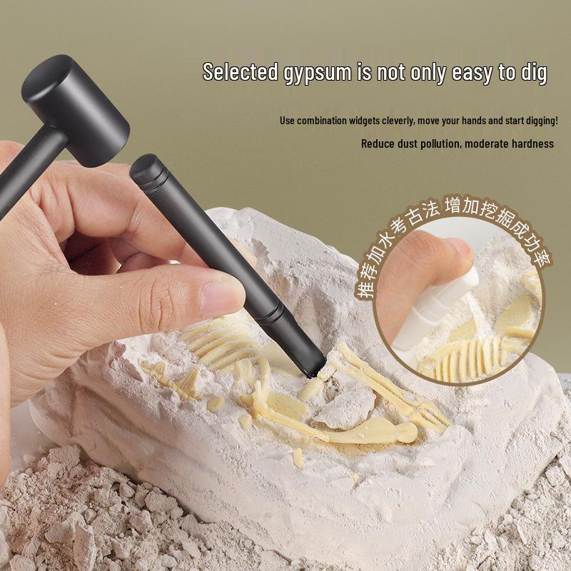 Dinosaur Fossil Excavation Kit: Children's DIY Science and Gem Dig Adventure