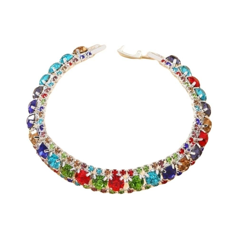 Luxury Sparkling Bracelet Charm Women s Bracelet Elegant Rhinestone Bracelet  Lady цветной
