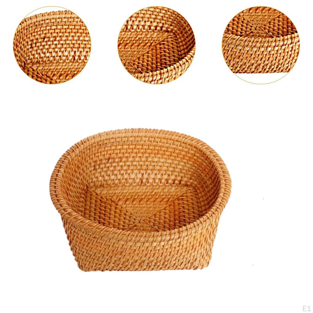 Banker of Wicker Basket Organizer The Basketry Decoration Mimbre Bowl Rattan Fruit