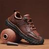 Handmade Casual Men's Leather Shoes Tide Goodyear Handmade Men's Shoes Autumn and Winter Breathable Loafers