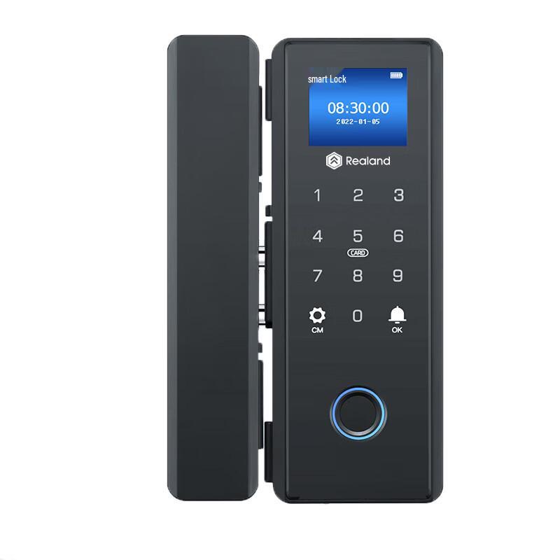 Realand ZD208Y Wireless Fingerprint & IC Card Smart Glass Door Lock