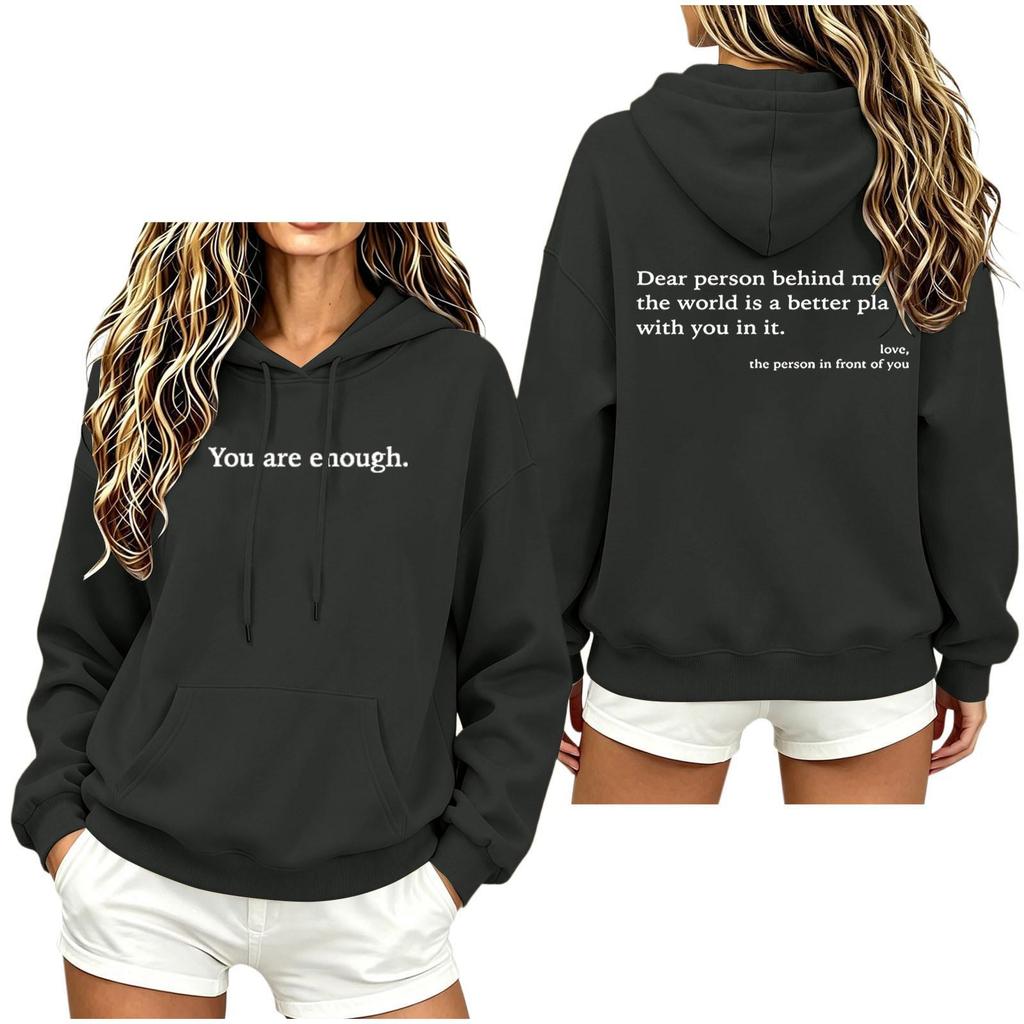 Damen Kapuzenpullover Lässiger Lockerer Pullover