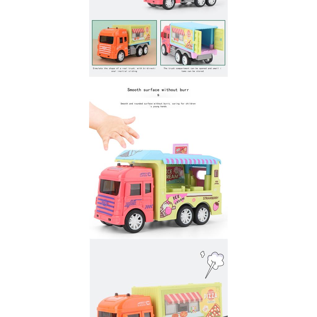 Modellino di Macchina Giocattolo a Inerzia - Macchina per Bambini per Ragazzi per Live Streaming, Design a Scatola del Gelato