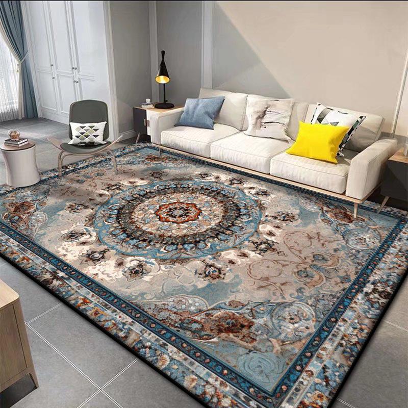 Persian Retro Large Area Living Room Rugs Decoration Home Bedroom Lounge Fluffy Short Velvet Carpet 200x300 Bedside Non-slip Mat