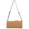 Prada Enamel Triangle Metal Logo Calfskin Shoulder Bag Women Shoulder Bag Brown 1BC239_2CYS_F03BH_V_OVO