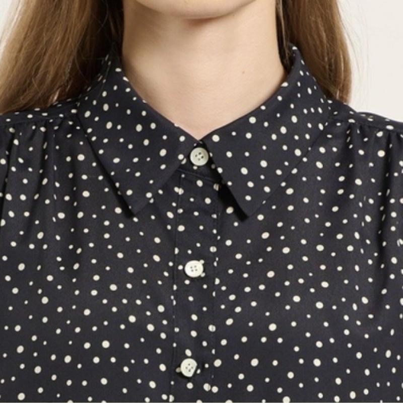 Bcbg Dot Collar Blouse B5f8b434