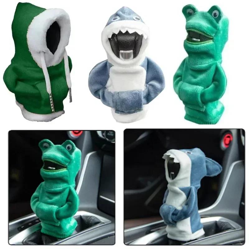 Car Gear Shift Hoodie Cover Shift Cover Gear Handle Decoration Fits Manual Automatic Universal Car Shift Lever Interior Decor