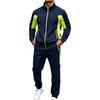 Herren Farbiges Sport-Trainingsanzug Jacke und Hose Set für das Training