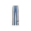 adidas Originals X Dry Clean Only Co-Branded Buttoned Casual Comfortable Sports Denim Pants Women Bottoms Blue H59020