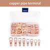 60Pcs Wire Connectors Copper Wire Lugs Ring Terminals Battery Cable Lugs Battery Wire Welding Cable Connectors