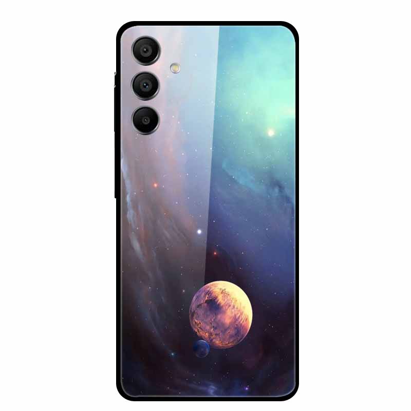 Tempered Glass Case for Samsung Galaxy A16 5G Back Cover Hard Case for SamsungA16 Phone Case Fundas Cool Protective Cute Bumper