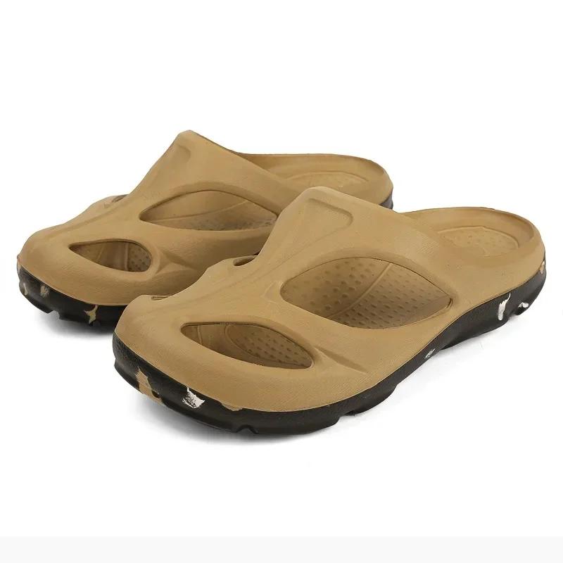 2025 New Breathable Thick Bottom Student Shoes Home Outer Wear Beach Shoes EVA Material Transpirable Sole And Strap 44 45