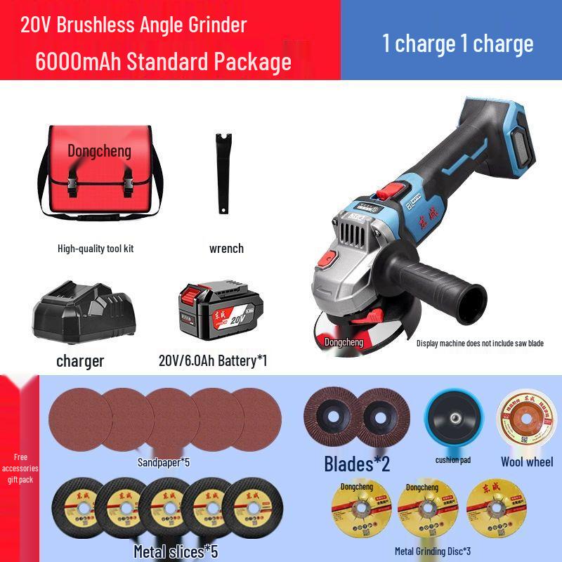 

Dongcheng Cordless Angle Grinder CN plug (adapter included)