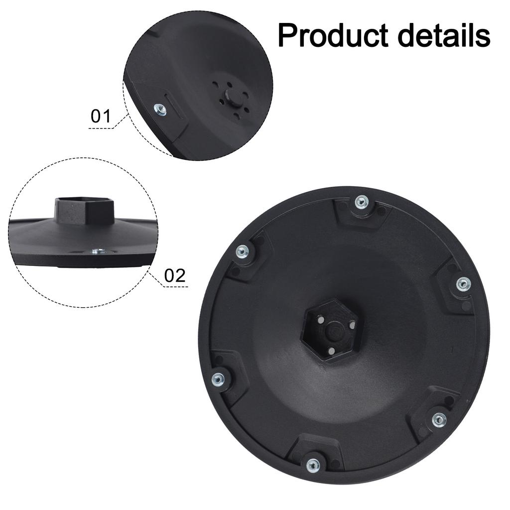 1PCS Lawn Mower Cutterhead Compatible Polypropylene Black Cutter Disc For Dreame A1 Lawn Mower Garden Power Tool Parts