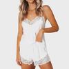 2025 Women's Summer Lace Suspender Pajama Set - Two-Piece