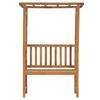 Garden Bench with Pergola 115 Cm Solid Teak Wood
