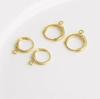 14K Gold Filled Round Hoop Components for DIY Jewelry