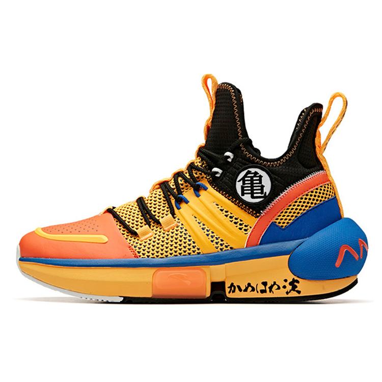 

ANTA Dragon Ball Super Collaboration Monkey King Super Saiyan Form Anti-slip And Wear-resistant Low-top Basketball Shoes Women s Black Orange 37.5