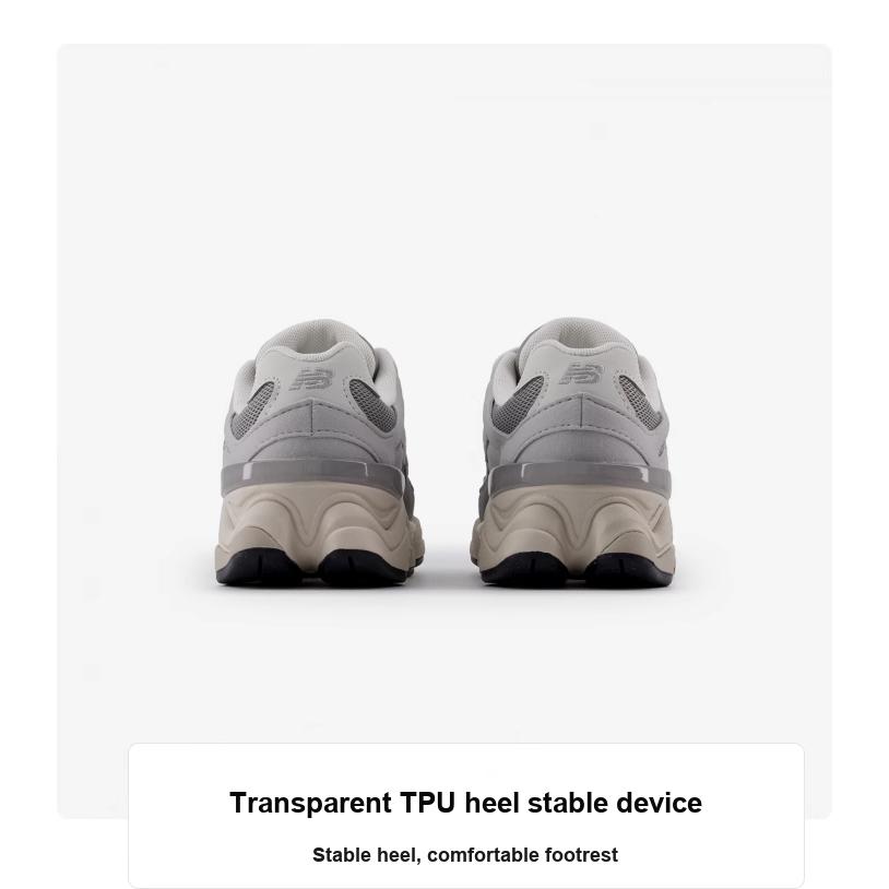 Nové New Balance NB 9060 Protiskluzové Odolné proti opotřebení Nízké Dětské Lifestylové Boty Šedé Dětské PV9060EM
