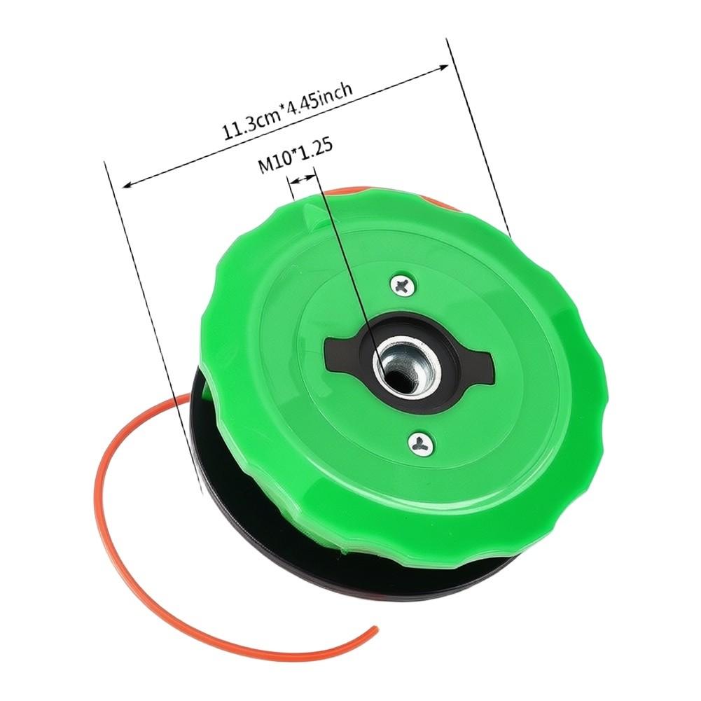 Nylon Grass Trimmer Head M10x1.25mm For Gas Electric Lawn Mower Brush Replacement Parts Garden Yard Tool Accessories