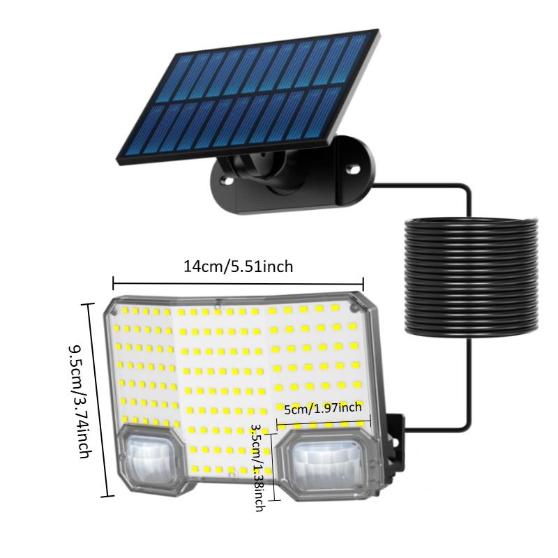 High Power 234LED Sensor Solar Light Outdoor 3 Working Modes IP65 Waterproof Lights for Yard Garden Fence Decorative Wall Light