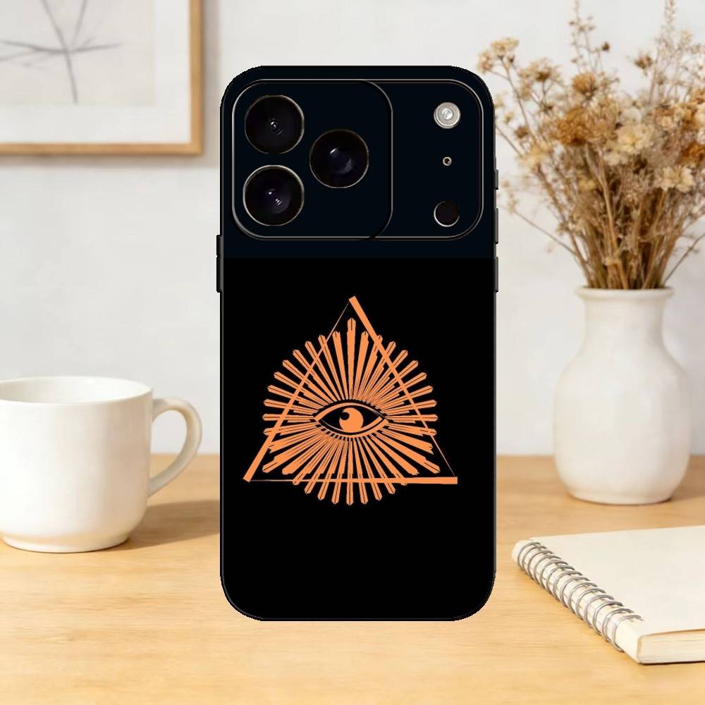 Freemasonry Symbol Phone Case Silicone Black Soft For IPhone 17,16,15,14,13,12,11,SE,Plus Pro Max