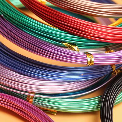 1 adet DIY El Yapımı Malzeme Oksitlenmiş Renkli Alüminyum Tel Takı Yapımı İçin Yumuşak Alüminyum Tel DIY El Sanatları Takı Aksesuarları