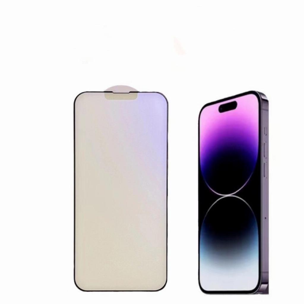 Apple iPhone 15 Pro Pellicola Protettiva Schermo Intero in Vetro Temperato Opaco - Luce Viola e Protezione Anti-Impronta Digitale