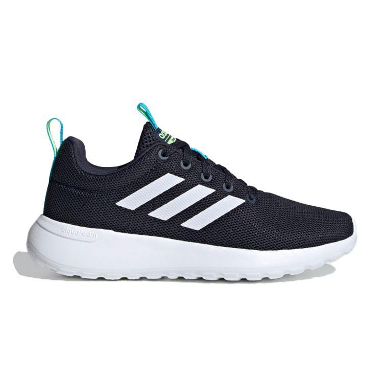 Adidas Neo Lite Racer Pohodlné Prodyšné Nízké Ležérní Boty Dětské Tenisky Černá Modrá FV9608
