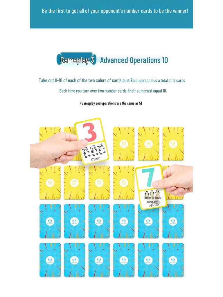 Five-in-One Number Sense Game: Early Math Education Puzzle for Kids and Parents