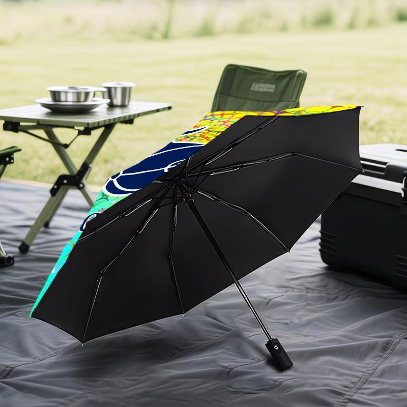 1PC Tottenham Hotspur F.C Design Printed Umbrella Folding umbrella, automatic umbrella 8-Frame for Travel, camping Fan gifts Christmas Gifts