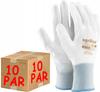 Work Gloves / White / Size: 10 - / Ox-Poliur_Ww10 - 10 Pcs