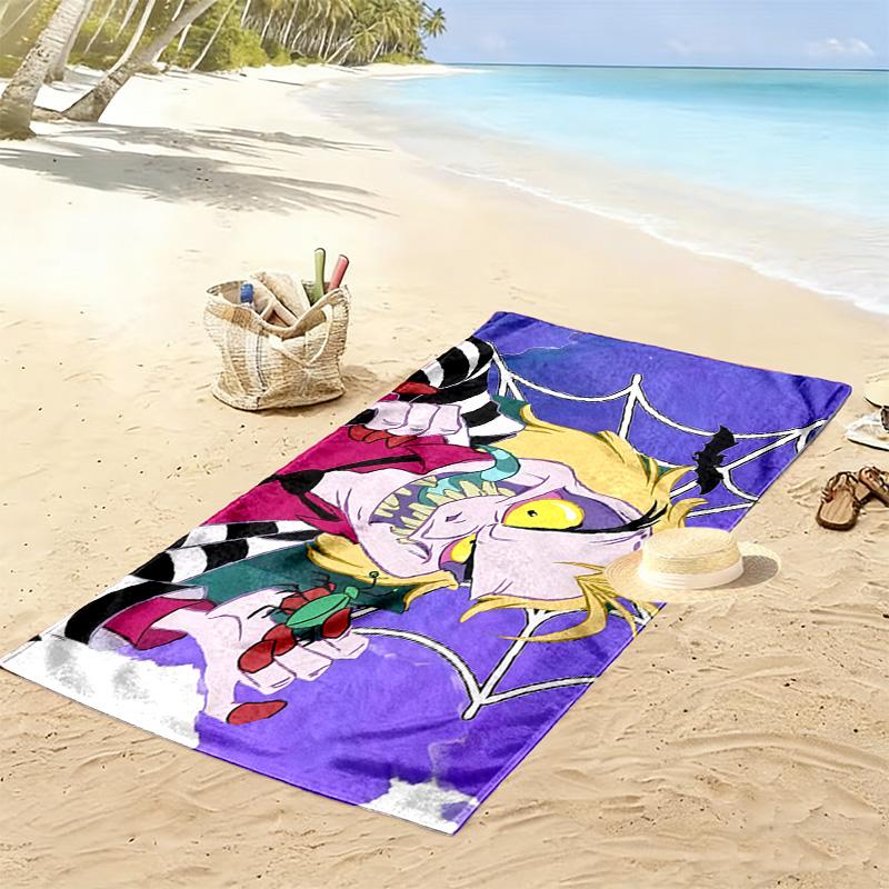Beetlejuice2 Print Beach Towel, Large Soft Quick Dry Towel for Beach Camping Swimming