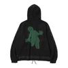 AFTERMATH Mohair Zip Hoodie (Black)