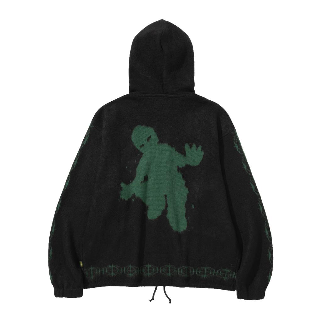 AFTERMATH Mohair Zip Hoodie (Black)