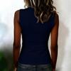 Ärmelloses Damen-Tanktop mit Rundhalsausschnitt, figurbetont, Basic, weich, dehnbar, Pullover, lässiges einfarbiges Shirt für den täglichen Gebrauch, zum Schichten