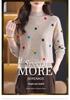 Damski Sweter Wełniany Petite Color Block - Dzianinowy Top z Półgolfem na Jesień/Zimę