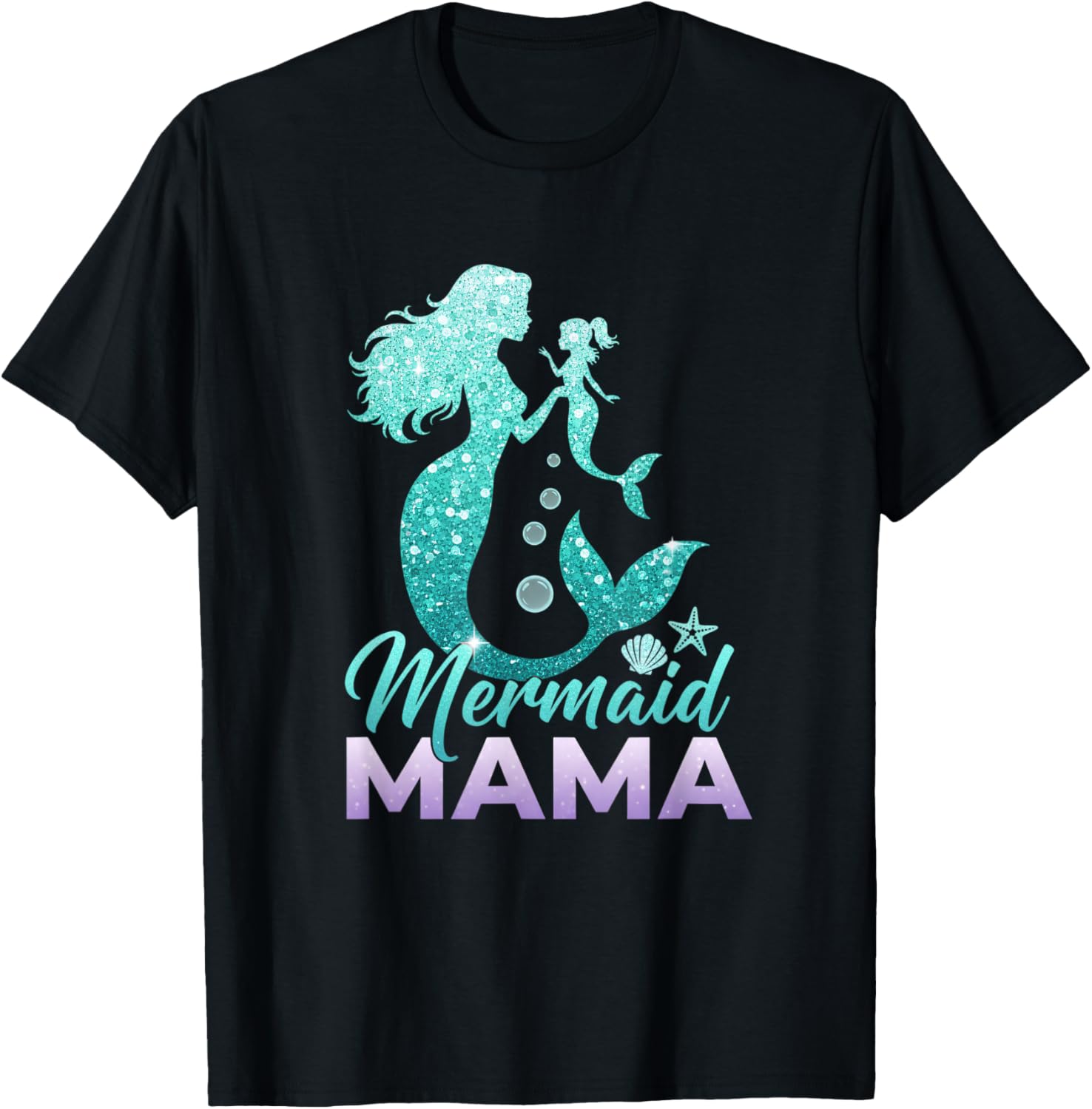 Mermaid Mermaid Mama Mermaid Mommy Birthday T-Shirt S разноцветный