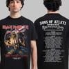 Camiseta Vintage Oversized Rara de Maiden 50 Aniversario World Piece World Tour 1983 Top de Alta Gama para Hombres y Mujeres Ropa Cómoda Y2k Femenina Masculina