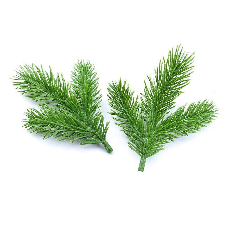 

5/10 pcs Artificial Plants Scrapbooking Christmas Decorations for Home Decorative Flowers Wreaths Plastic Pine Needle Diy Gifts 5 Pieces