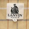 LANVIN 90s Old Check Pattern Room wear L beige pajamas Men's Used