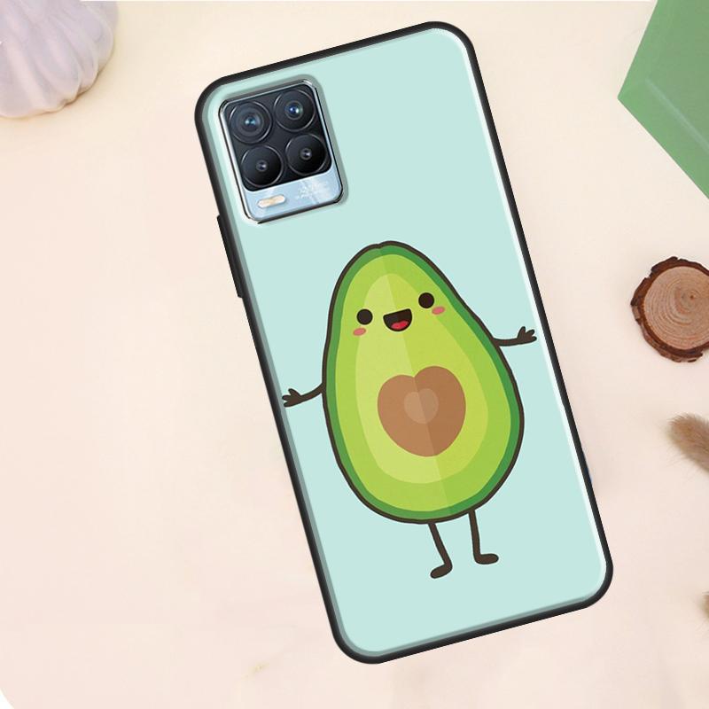 Lovely Avocado Case For Realme C55 C53 C33 C63 C61 C51 C65 C67 C71 C75 11 12 13 14 15 Pro Plus GT6 GT7 Pro