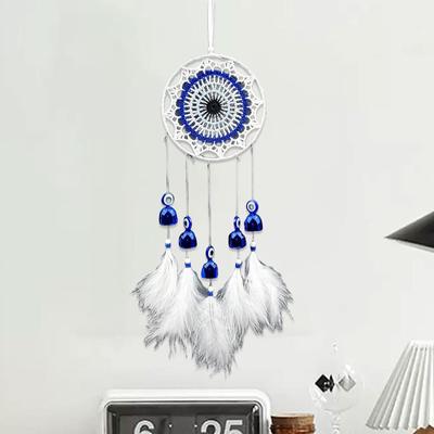 Lapač snů Nástěnná dekorace Ručně vyráběné Boho Umění Řemeslo Peří Závěsná ozdoba Háčkování pro Domov