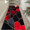 Bunter Herzstein Läufer Teppich Boho Stil Indoor Dekoration Eingangsteppich Schlafzimmer Rutschfester Teppich für Eingänge Wohnzimmer Badezimmer